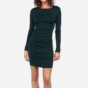 NWT Express Rouched Long Sleeve Mini Dress - Size Small